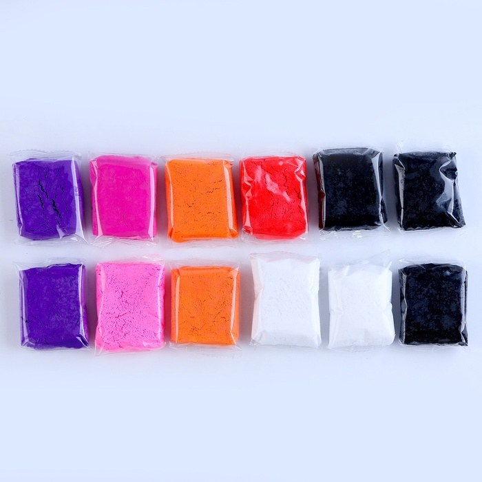 Набор лёгкого прыгающего пластилина на хэллоуин «Лучшие подружки», 12 цв Набор лёгкого прыгающего пластилина на хэллоуин «Лучшие подружки», 12 цв