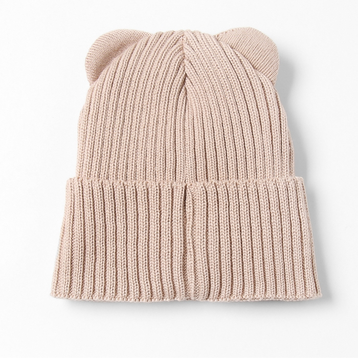 Шапка детская MINAKU, р-р 42-44, цвет бежевый Шапка детская MINAKU, р-р 42-44, цвет бежевый