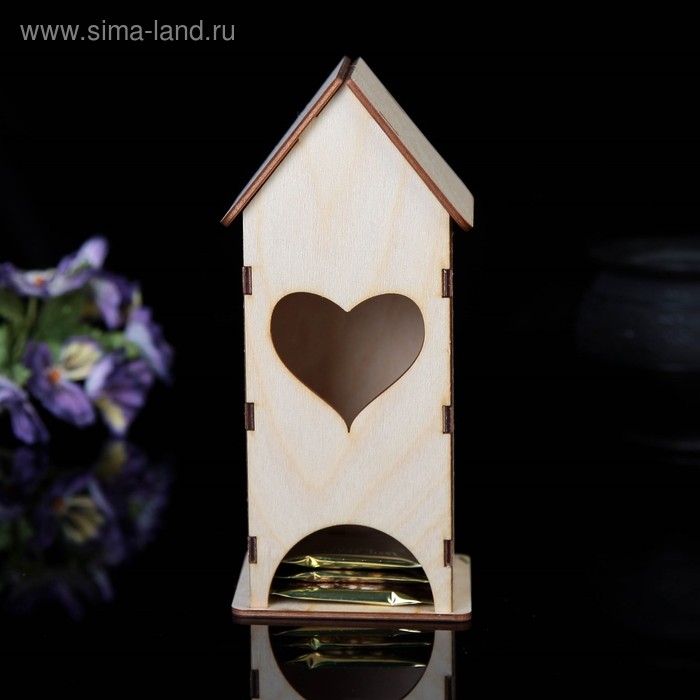 Чайный домик Чайный домик "Сердечко", 9х9х22 см