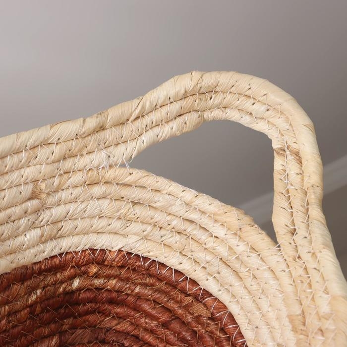 Корзина плетёная Доляна &laquo;Тэри&raquo;, с ручками, 36&times;24&times;12 см, цвет коричневый