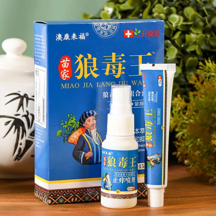 Набор: противозудная мазь 15 г + спрей 30 мл Набор: противозудная мазь 15 г + спрей 30 мл