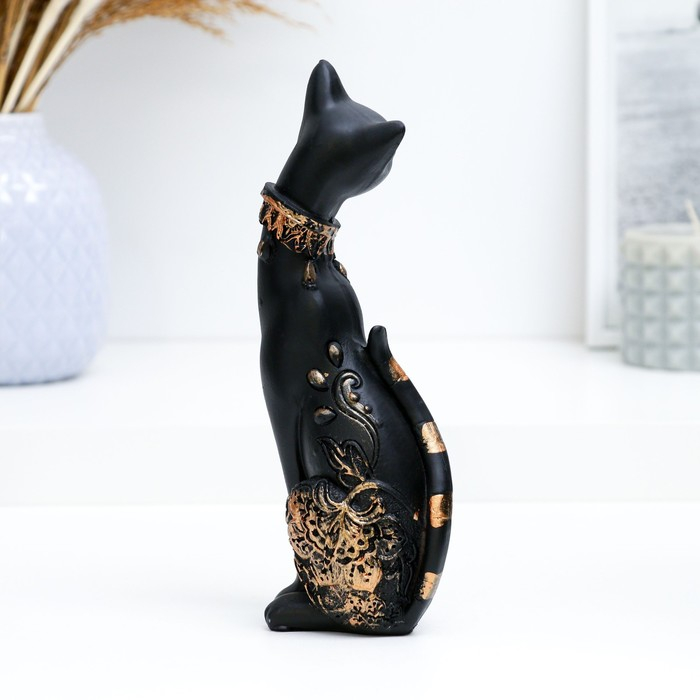 Фигура  Фигура "Кошка" черная, 20х8см