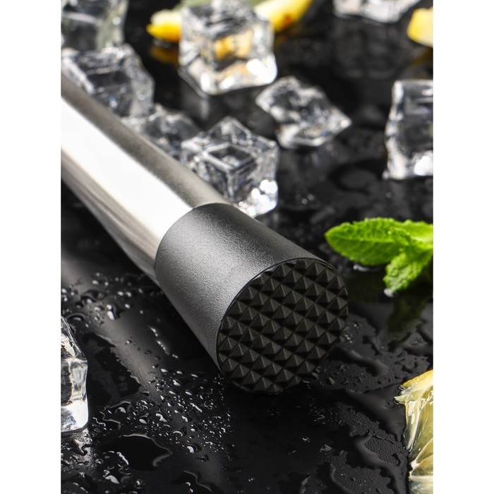 Мадлер - толкушка Magistro «Сталь», 20,5 см