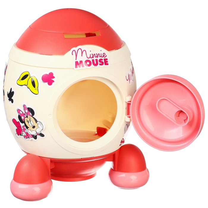 Копилка ракета с набором наклеек, 22,5 см х 18,5 см х 17,5 см Копилка ракета с набором наклеек, 22,5 см х 18,5 см х 17,5 см "Мышка", Минни Маус