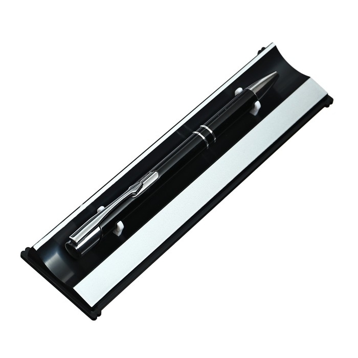 Ручка подарочная шариковая в пластиковом футляре Calligrata, автоматическая, черный Ручка подарочная шариковая в пластиковом футляре Calligrata, автоматическая, черный