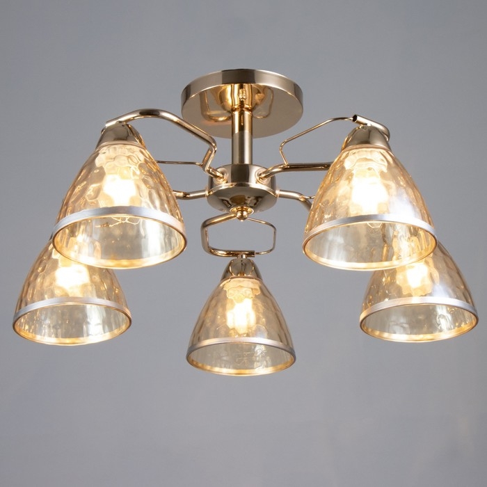 Люстра Люстра "Донна" 5хЕ27 40Вт золото 56х56х22 см BayerLux