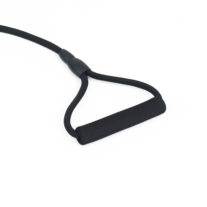 Поводок круглый Поводок круглый "Тон", с мягкой ручкой из паралона, 120 х 0,8 см, черный