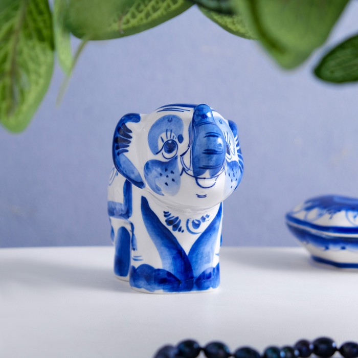 Сувенир «Слон Тоша», 9х11 см, гжель Сувенир «Слон Тоша», 9х11 см, гжель