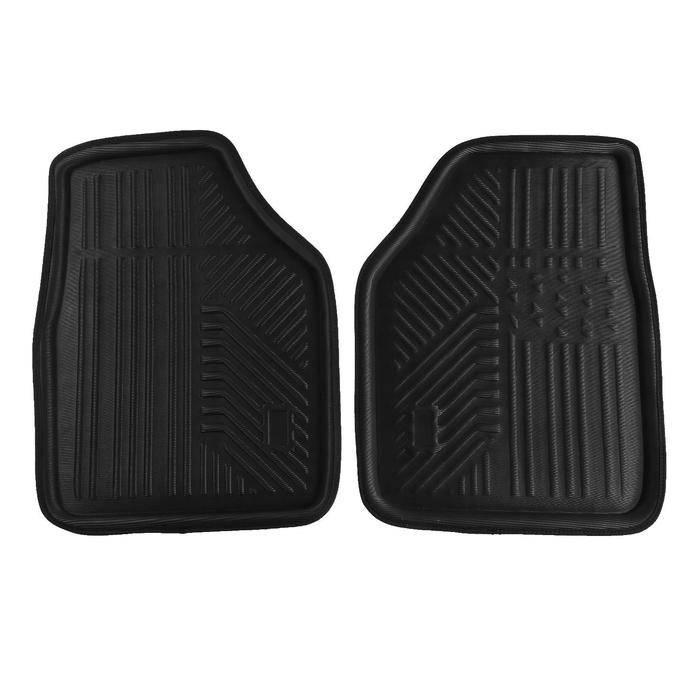 Коврики автомобильные TORSO, EVA, 70×52 см, 52×52 см, черный, набор 4 шт Коврики автомобильные TORSO, EVA, 70×52 см, 52×52 см, черный, набор 4 шт