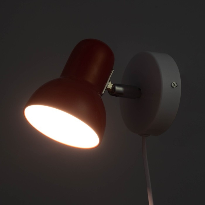 Бра с проводом Бра с проводом "Севантос" Е27 40Вт красный 9х9х14 см