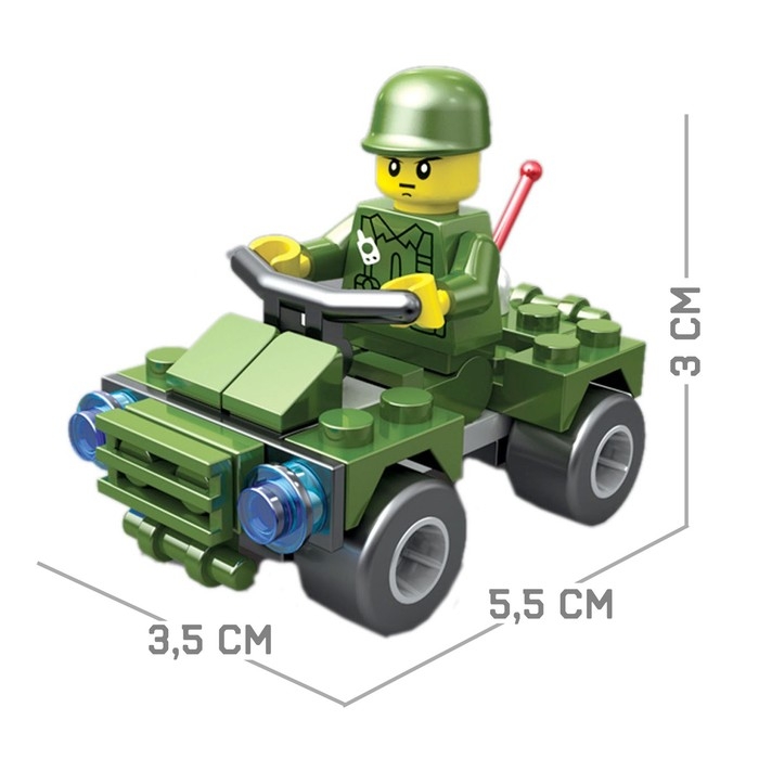 Конструктор «Военный патруль», 36 деталей Конструктор «Военный патруль», 36 деталей