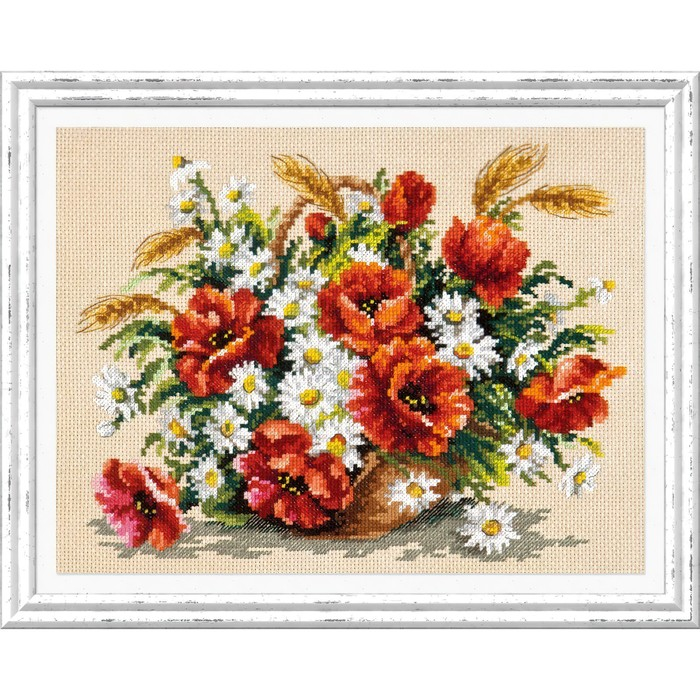Набор для вышивания крестом «Букет полевых» 27х21 см Набор для вышивания крестом «Букет полевых» 27х21 см