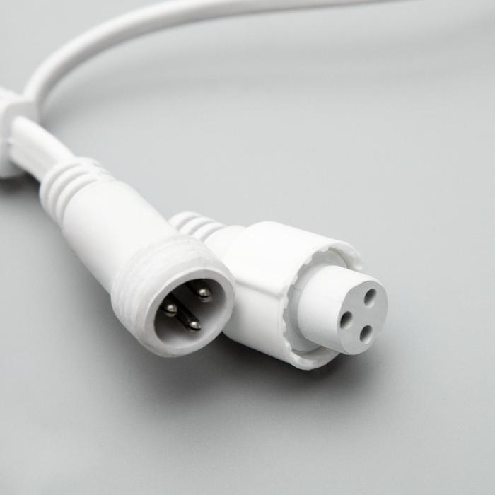 Гирлянда «Занавес» 2 × 3 м, IP44, УМС, белая нить, 760 LED, свечение тёплое белое, 220 В