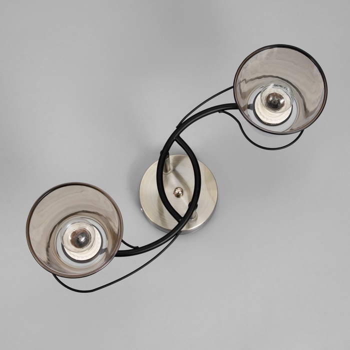 Люстра Люстра "Каэль" 2хЕ27 40Вт черно-бронзовый 40х28 см