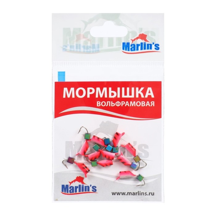 Мормышка вольфрам Marlin's Гвоздекубик, 3 мм, 0.95 г, розовый, фосфор + бензин, 10 шт Мормышка вольфрам Marlin's Гвоздекубик, 3 мм, 0.95 г, розовый, фосфор + бензин, 10 шт