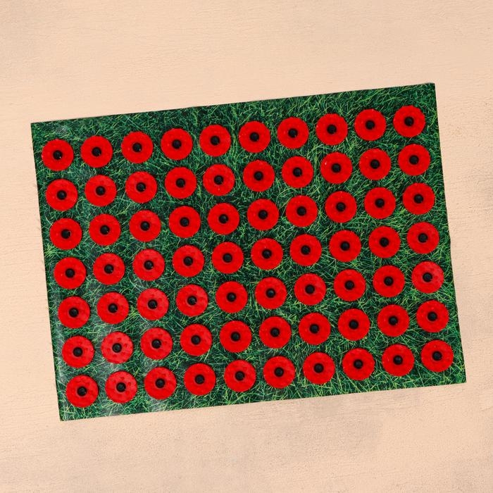 Аппликатор Аппликатор "Кузнецова - Любимой маме", 70 колючек, плёнка, 23 х 32 см, красный