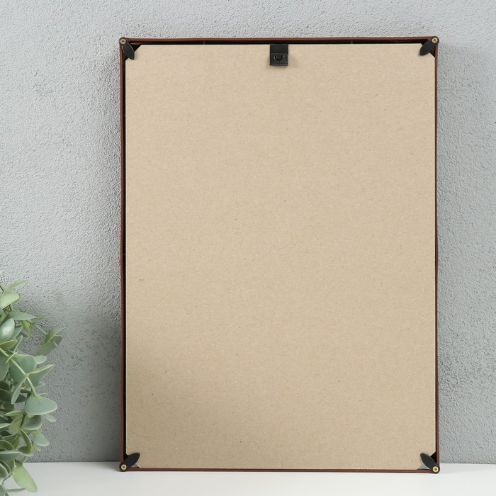 Фоторамка пластик 21х30 см 5 серия, коричневый Фоторамка пластик 21х30 см 5 серия, коричневый