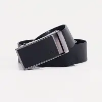 Ремень, ширина 3.5 см, автомат, чёрный