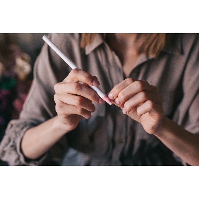 Карандаш для ткани, самозатачивающийся, 17 см, цвет белый Карандаш для ткани, самозатачивающийся, 17 см, цвет белый