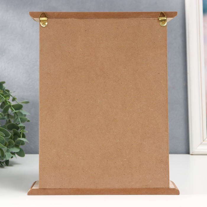 Ключница дерево 6 крючков Ключница дерево 6 крючков "Белые пальмовые листья" 25,5х20,5х6,5 см МИКС