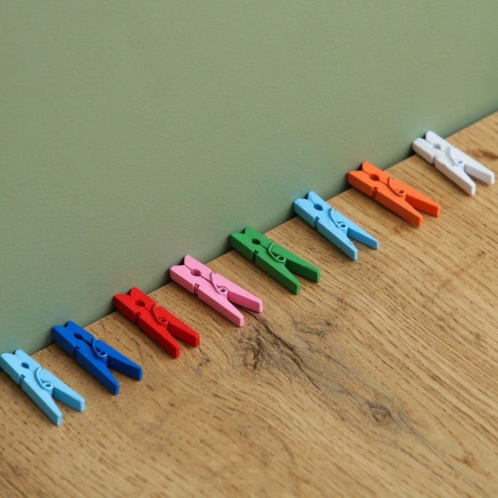 Набор прищепок для декора «Классика» 50 шт., 1 шт. — 3 см, МИКС