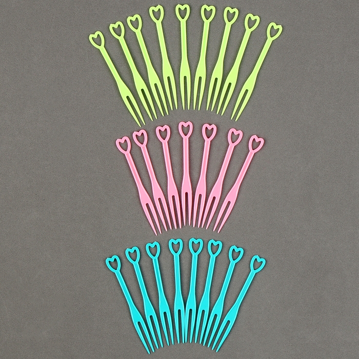 Шпажки «Сердечки», набор 24 шт., цвет МИКС Шпажки «Сердечки», набор 24 шт., цвет МИКС