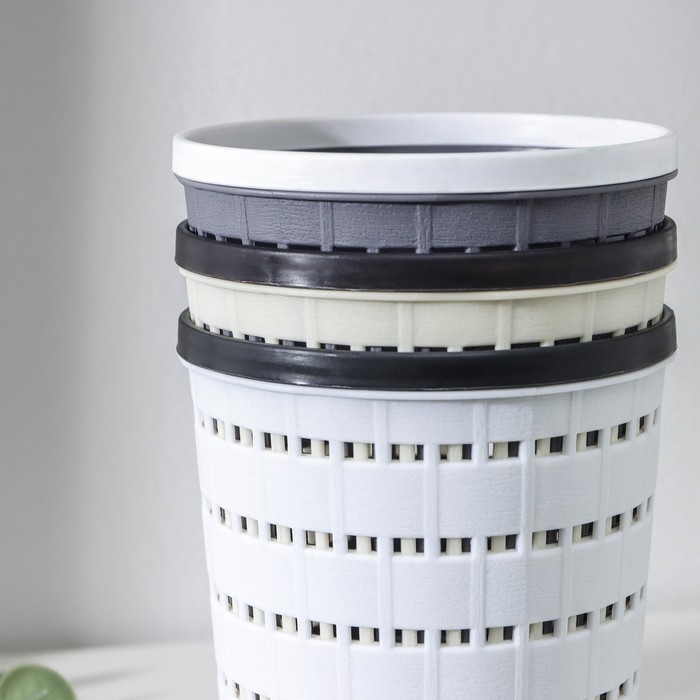 Корзина для хранения Доляна «Течение», круглая, 9,8×11,8 см, цвет МИКС