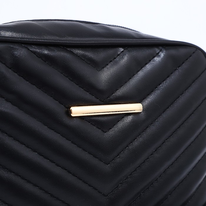 Сумка кросс-боди на молнии, цвет чёрный Сумка кросс-боди на молнии, цвет чёрный