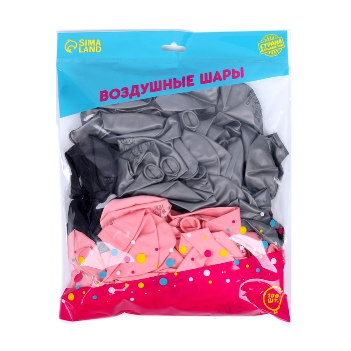 Воздушный шар латексный 12 Воздушный шар латексный 12" "Доченька, С Днём Рождения", 100 шт.