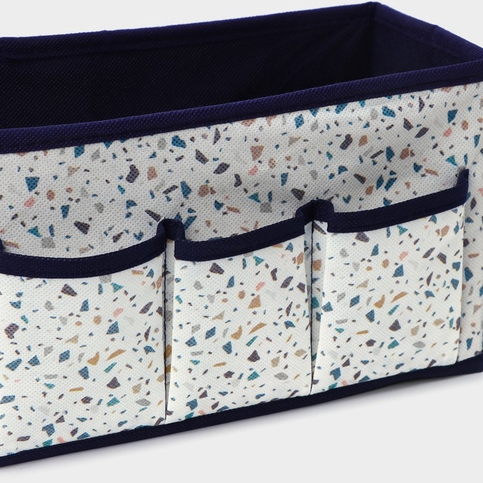 Органайзер для мелочей Доляна «Мармелад», 3 кармана, 25×12×15 см, цвет белый Органайзер для мелочей Доляна «Мармелад», 3 кармана, 25×12×15 см, цвет белый