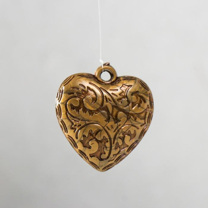 Музыка ветра пластик. металл Музыка ветра пластик. металл "Сердечки и китайские монеты" 4 трубки 70 см