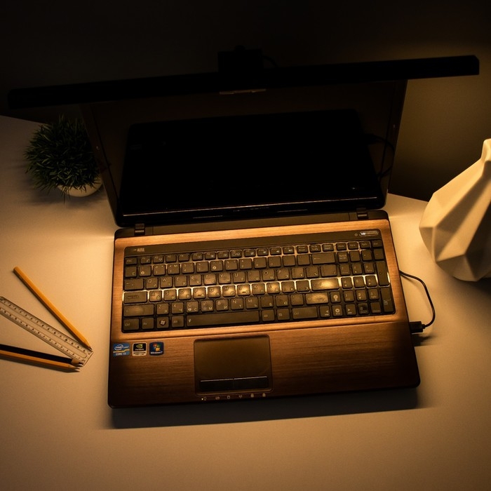 Светильник для монитора Светильник для монитора "Люкс" LED 5Вт 3000К-6000К 249Лм Ra85 USB черный 8,3х2,9х50см