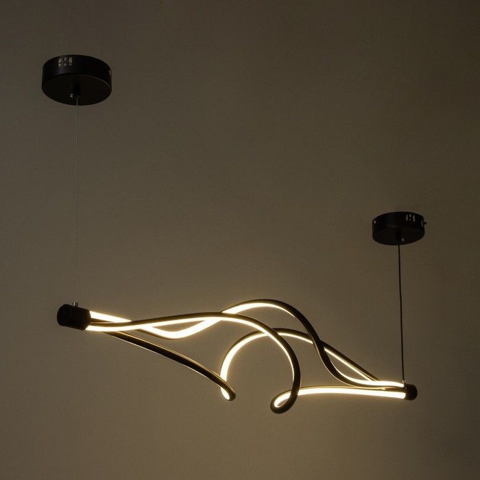 Светильник с ПДУ Светильник с ПДУ "Ледио" LED 110Вт 3000-6000К черный 100х16х16 см