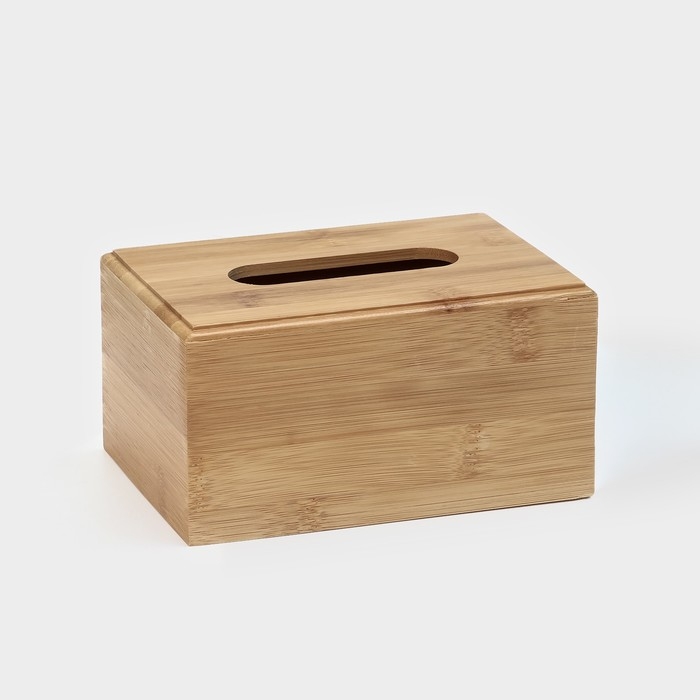 Салфетница Доляна «Комфорт», 17×11×9 см, бамбук Салфетница Доляна «Комфорт», 17×11×9 см, бамбук