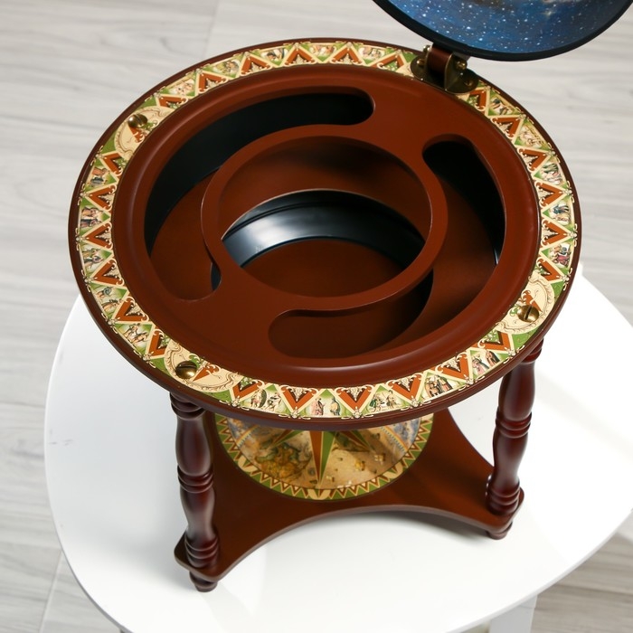 Глобус бар декоративный Глобус бар декоративный "Карта капитана" с подставкой внизу 41,6х41,6х56 см