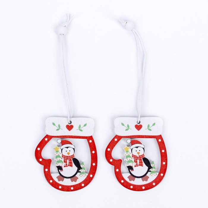 Набор подвесок «Варежки», 2 шт. Набор подвесок «Варежки», 2 шт.