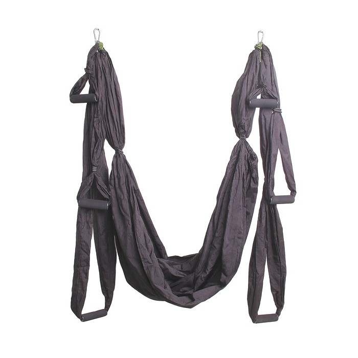 Гамак для йоги Sangh, 250×140 см, цвет чёрный Гамак для йоги Sangh, 250×140 см, цвет чёрный