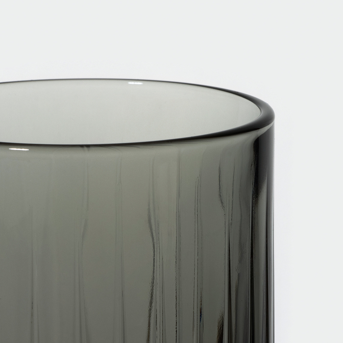 Набор стеклянных стаканов Elysia, 445 мл, 4 шт, цвет серый Набор стеклянных стаканов Elysia, 445 мл, 4 шт, цвет серый