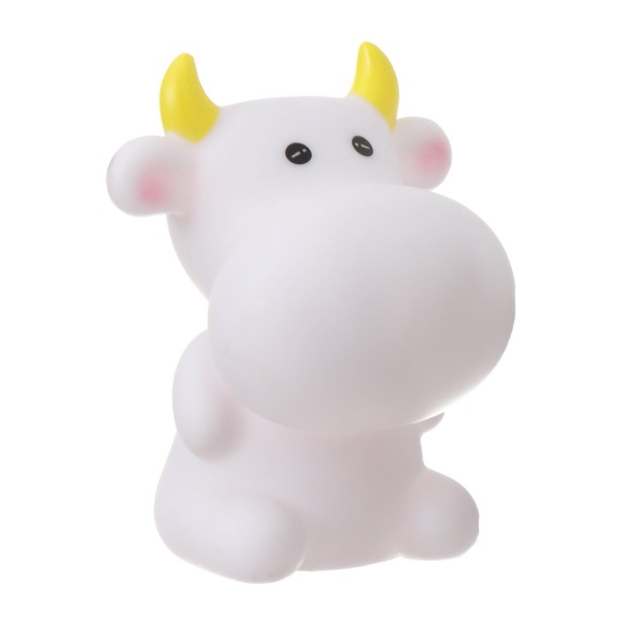 Ночник Ночник "Бычок" LED от батареек 3хLR44 белый 6х9х12 см RISALUX