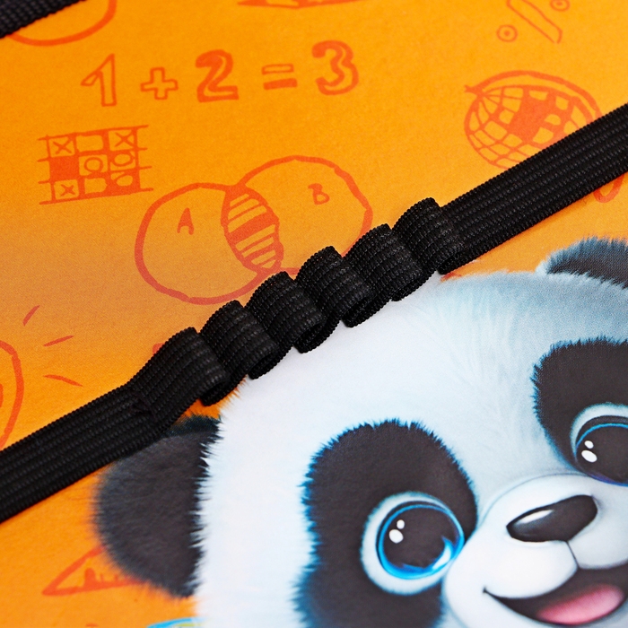 Папка для труда А4, 325 х 230 х 25 мм, молния вокруг, откидная планка, пластиковая, ПТР-1, Calligrata  Папка для труда А4, 325 х 230 х 25 мм, молния вокруг, откидная планка, пластиковая, ПТР-1, Calligrata "Панда"