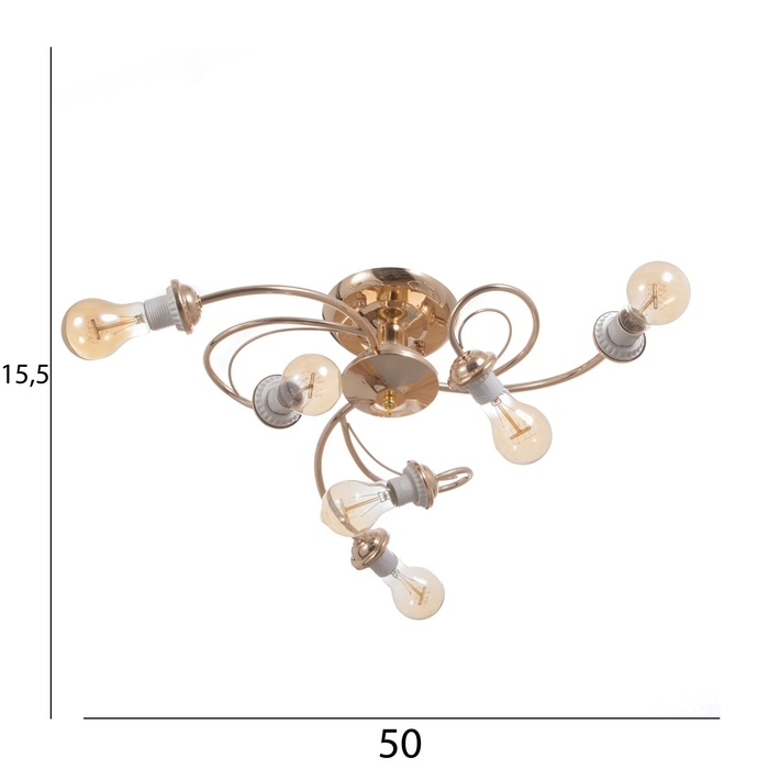 Люстра Люстра "Венда" БП6х40Вт Е27 Золото МОДЕЛЬ: 2800089