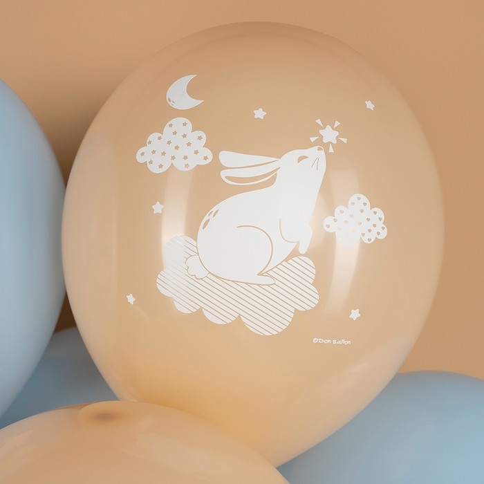 Шар латексный 12 Шар латексный 12" «Любимые зверята», пастель, 2 ст., набор 25 шт., МИКС