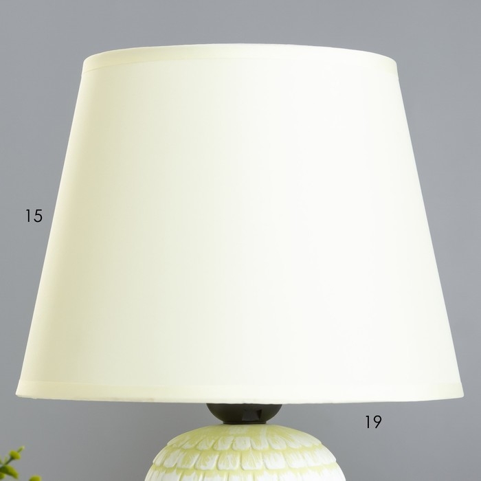 Настольная лампа Настольная лампа "Арабика" E27 40Вт мятный 20х20х33 см RISALUX