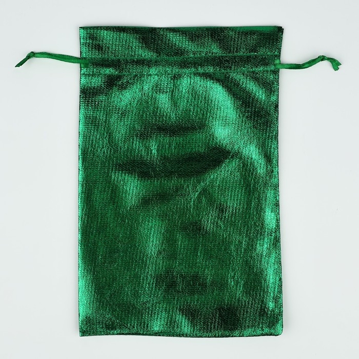Мешочек подарочный парча «Новогодние подарки», зелёный, 16 х 24 см, Новый год Мешочек подарочный парча «Новогодние подарки», зелёный, 16 х 24 см, Новый год