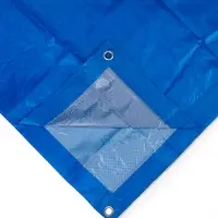 Тент защитный, 4&times;3 м, плотность 90 г/м&sup2;, УФ, люверсы шаг 1 м, МИКС