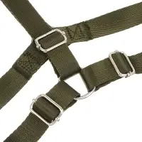 Шлейка для животных тм VETTA, нейлон, хаки/беж, обхват шеи 40-64см, обхват груди 50-74см, размер L