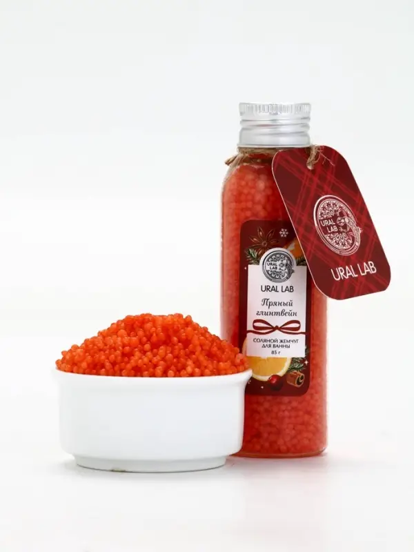 Жемчуг для ванны во флаконе, 85 г, аромат пряный глинтвейн, URAL LAB Жемчуг для ванны во флаконе, 85 г, аромат пряный глинтвейн, URAL LAB