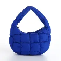 Сумка молодёжная на молнии, 23&times;4&times;15 см, синяя