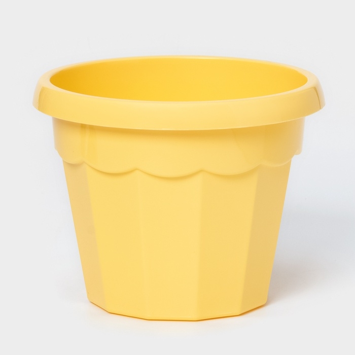 Горшок для цветов с поддоном Доляна «Эрика», 1,8 л, пластиковый, цвет жёлтый Горшок для цветов с поддоном Доляна «Эрика», 1,8 л, пластиковый, цвет жёлтый
