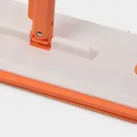 Швабра с отжимом, водосгоном и щёткой Raccoon, 2 насадки из микрофибры 50&times;11 см, стальная ручка 141 см